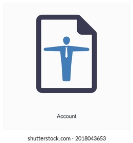 Account or Profile Icon Concept
