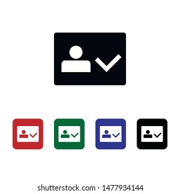 Account, profile, icon, flat. Element of security for mobile concept and web apps illustration. Thin flat icon for website design and development, app. Vector icon