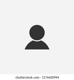 Account Profile Icon Illustration,vector Avatar Sign Symbol