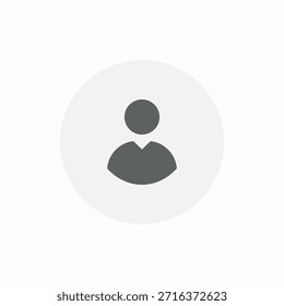 vetor de sinal de ícone de perfil de conta
