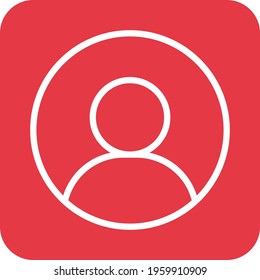 Account, profile, user icon vector image. Can also be used for customer support. Suitable for use on web apps, mobile apps and print media.