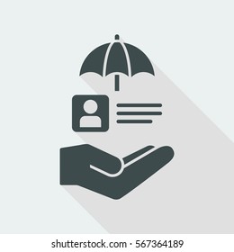 Cuenta protegida - Icono de vector mínimo