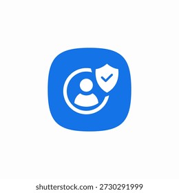 account protection icon sign vector