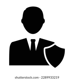 Account Protection Icon, Vector Graphics