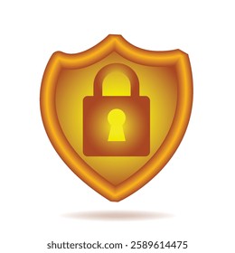 Account protection and security concept. privacy data system padlock isolated vector illustration design background