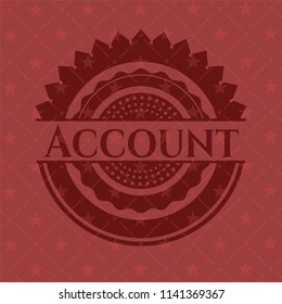  Account red emblem. Vintage.