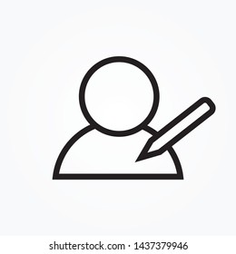 account registration and edit single icon for web and app