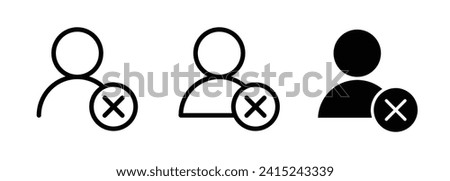 Account Safeguard and Privacy Line Icon. User Protection and Security Icon in Black and White Color.