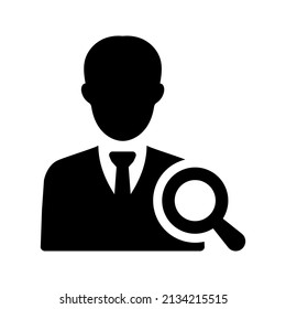 Account search icon.user (vector illustration)