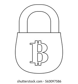 account security letter B as emblem bank related icons image vector illustration design 