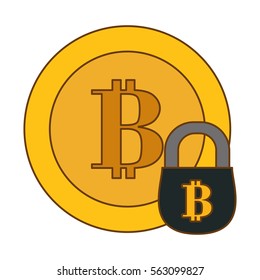 account security letter B as emblem bank related icons image vector illustration design 