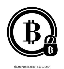 account security letter B as emblem bank related icons image vector illustration design 