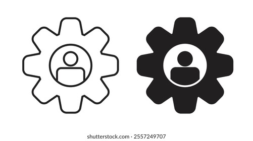 Account settings Icon set. vector illustration set