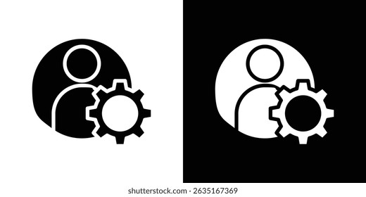 Account settings icon symbols. Vector illustration.