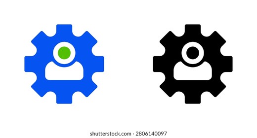 Account Settings Line Icon, Outline Symbol for Profile Configuration, Privacy Adjustment, Preference Customization, Security Tuning, and Parameter Management. Vector Sign Icon.