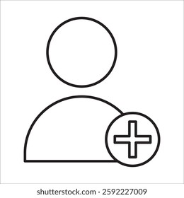 Account stock icon outline vector