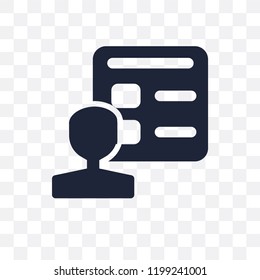 Account transparent icon. Account symbol design from Web navigation collection. Simple element vector illustration on transparent background.