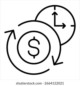 Account Update Outline Icon Vector Illustration