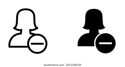 Icono de usuario de cuenta en estilo plano moderno aislado