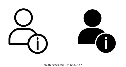 Account User icon in trendy flat style isolated