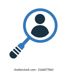 Account, user, profile, search icon. Editable vector graphics.