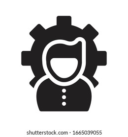 account vector glyph flat icon 