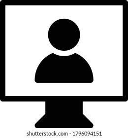 account vector glyph flat icon 
