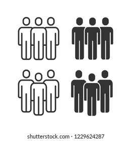 Account vector icon. Black illustration isolated on white. Simple pictogram for graphic and web design.