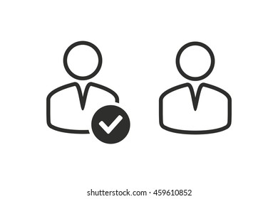 Account vector icon. Illustration isolated on white background for graphic and web design.