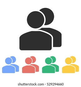 Account vector icon. Illustration isolated on white background for graphic and web design.