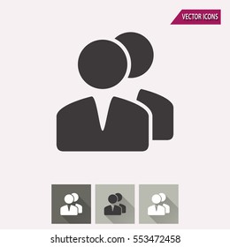 Account vector icon. Illustration isolated for graphic and web design.