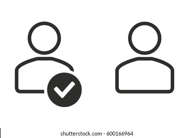 Account vector icon. Illustration isolated for graphic and web design.