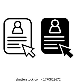 Account vector icon set. personal illustration sign collection. user symbol.
