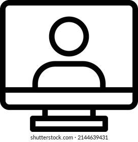 account Vector illustration on a transparent background. Premium quality symbols. Stroke vector icon for concept and graphic design.