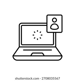 Icono de Vector de verificación de Cuenta Ilustración de stock