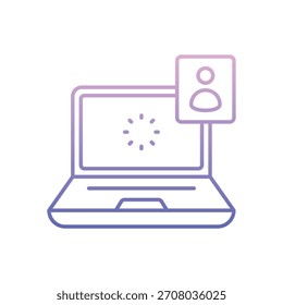 Icono de Vector de verificación de Cuenta Ilustración de stock