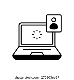 Account Verification vector icon stock illustration