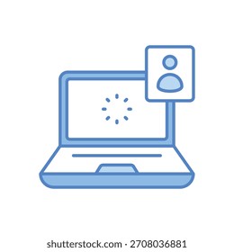 Icono de Vector de verificación de Cuenta Ilustración de stock