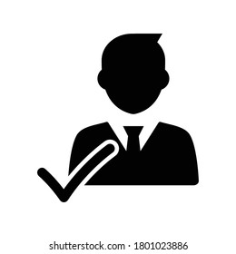 Account verify icon.user,verify (vector illustration)