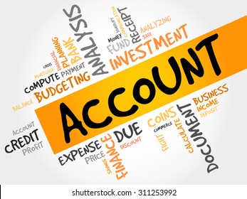 ACCOUNT word cloud, business concept