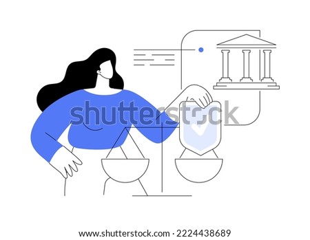Accountability abstract concept vector illustration. Legal liability, personal and public accountability, taking responsibility for actions and decisions, leadership roles abstract metaphor.
