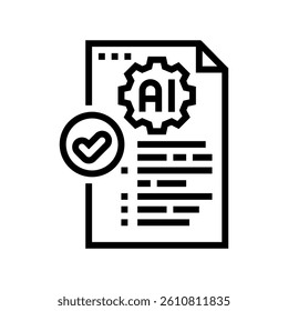 accountability checklist line icon vector. accountability checklist sign. isolated contour symbol black illustration