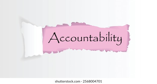Accountability concept vector illustration design background