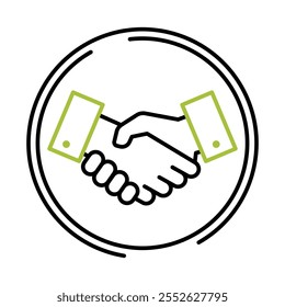 Rechenschaftspflicht - Handshake, der Verantwortung und Vertrauen widerspiegelt