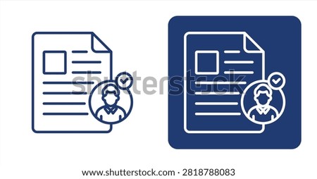 Accountability icon, with contrast background.