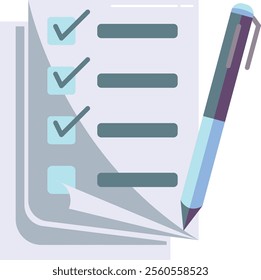 Accountability Icon - Flat Color Style - Meritocracy Theme