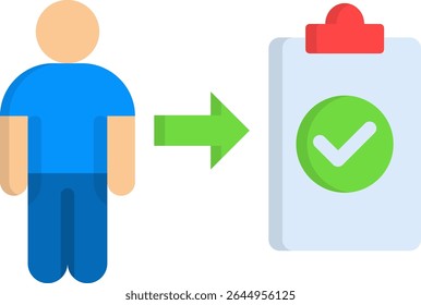 Icono de responsabilidad Ilustración vectorial plana