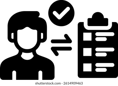Accountability Icon Glyph Vector Illustration