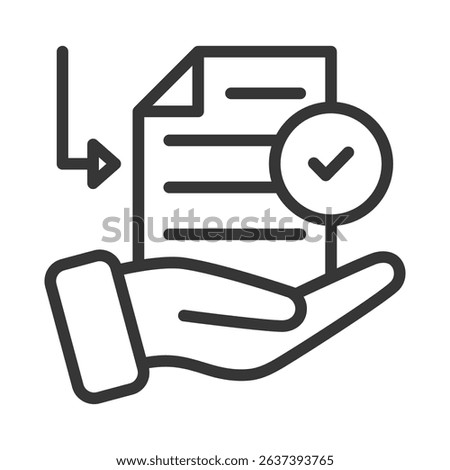 Accountability Icon Lineal Style Vector Illustration