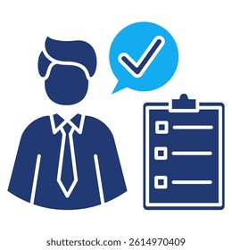 Accountability icon represented by Accountability symbol Dualtone style.